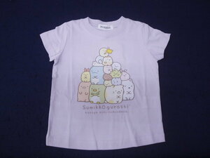 新品　130　すみっコぐらし　半袖Tシャツ　ラベンダー　（レターパック発送）TL8804-1