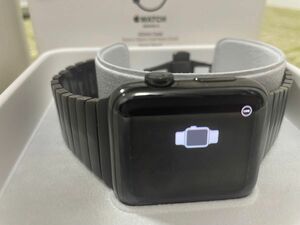 Apple Watch Series 2 42mm スペースブラックステンレススチールケース ブラックスポーツバンド