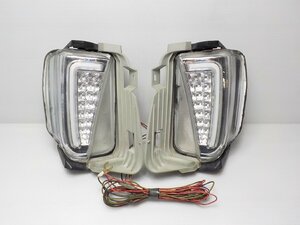 ☆点灯OK!!・動画有り☆ プリウス ZVW30 後期 社外 LED フロントバンパー ウインカー デイライト 左右セット●24004623三J1805●