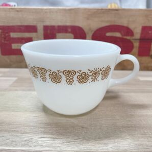 【美品！】オールドパイレックス ミルクグラス コーヒー カップ スープカップ a