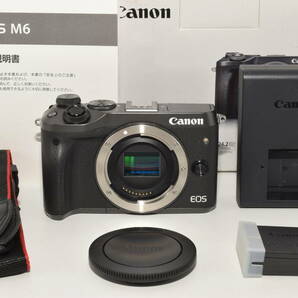 【美品】 Canon ミラーレス一眼カメラ EOS M6 ボディー(ブラック) EOSM6BK-BODY #6805の画像1