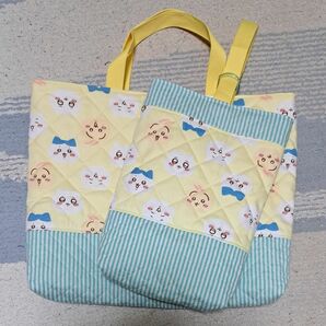 レッスンバッグ＊上履き入れ＊2点セット＊ちいかわ＊ハンドメイド②