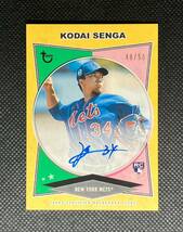 2023 Topps Brooklyn Collection Kodai Senga Gold Auto /50 Mets 千賀滉大 サイン RC_画像1