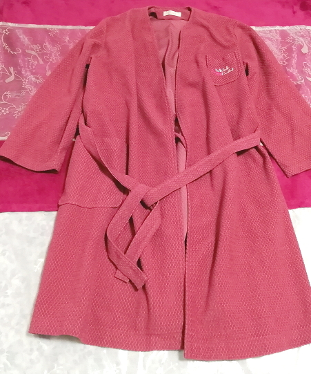 Michelle Berthet japanische rosa Robe Strickjacke Haori, Frauenmode, Strickjacke, Größe m