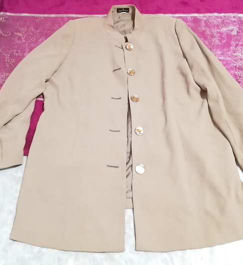 Flax color beautiful button cardigan, ladies fashion & cardigan & medium size