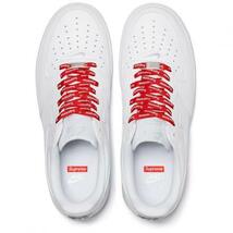 新品国内 28cm US10 ナイキ シュプリーム エアフォース 1 Supreme Nike Air Force 1 Low White ホワイト 24SS ステッカー付属_画像6