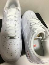 新品国内 28cm US10 ナイキ シュプリーム エアフォース 1 Supreme Nike Air Force 1 Low White ホワイト 24SS ステッカー付属_画像4