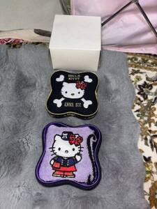 ANNASUI×HELLO KITTYコラボBOX入りミニタオル・・・紫