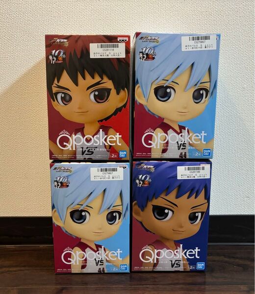 黒子のバスケ フィギュア 全4品まとめ売り!黒子 火神 青峰 Qposket