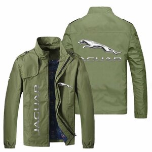 01★新品★ジャガー★モータースポーツ ロゴ 冬服 防水防風ジャケット アウトドアスポーツウェア 釣り服 長袖 スレーシング スウェット