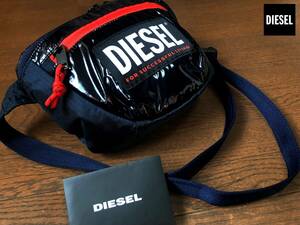 ●買得！DIESEL ディーゼル 2way ロゴ ナイロン ボディバッグ ショルダー メッセンジャー 即納 即決 55DSL ブルー メンズ レディース●300