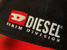 ●高級 DIESEL 美品 ディーゼル ロゴ マーク キャップ ブラック サイズ56〜60程 即納 即決 55DSL イタリア ベースボールキャップ 黒●334_画像5