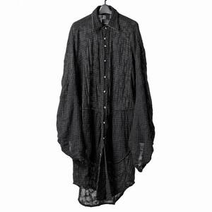 SOSNOVSKA SQUEEZED CELL WOOL LONG SHIRT 定価85800円 ソスノブスカ Aleksandr Manamis m.a+ A.F ARTEFACT ZIGGY CHEN incarnation