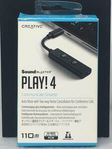 EY-186 unused Sound Blaster Play!4 SB-PLAY4 USB DAC Hi-Res high-res correspondence 