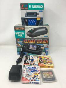 EY-450 Game Gear SEGA box attaching body summarize not yet inspection goods SONICtaru.-to kun AC adapter TV TUNER PACK battery pack other 