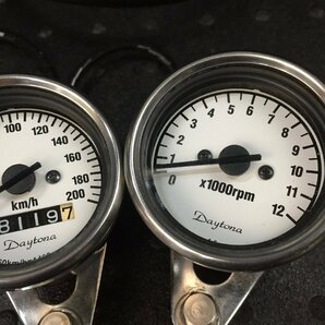 YAMAHA SR400 デイトナ 機械式スピードメーター&タコメーター60Φ（検索 1JR SR400-2 2H6 1JN RH01J SR500 カスタム実動車両より♪ ヤマハの画像3