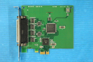 【CONTEC】シリアル通信 PCI Express ボード RS-232C 8ch [COM-8C-PE] / RS-232C 8CH 分配ケーブル [PCE78/9PS] 付属