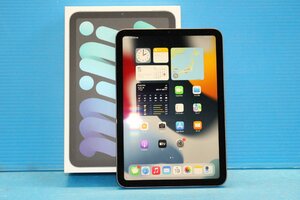 美品 ■Apple■ iPad mini 8.3インチ 第6世代 Wi-Fi 64GB 2021年秋モデル [スペースグレイ] MK7M3J/A / 外箱、AC、ケーブル付属