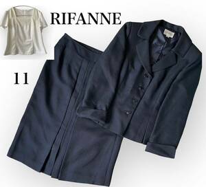  Tokyo sowa-ruRIFANNE dark blue suit 3 point set type clothes ceremony suit setup super bargain 