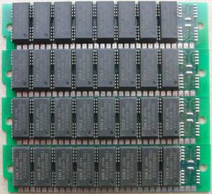 30pin SIMM 4MB×4枚　中古ジャンク