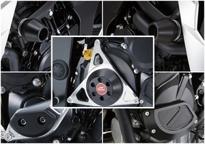 アグラス(AGRAS)　GSX-S750 ABS　レーシングスライダー　5点セット！ スタータータイプ+ジェネレーターBタイプ＋クラッチタイプ+フレーム60