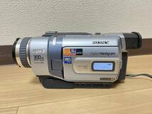 SONY Digital8 DCR-TRV240 【動作確認済：カメラ、リモコンを含む、再生・停止・巻戻・早送・一時停止】_画像6