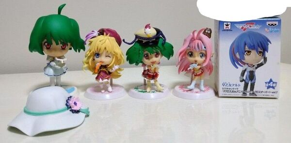 マクロスF、マクロス7 ちびきゅんきゃらフィギュア5体セット
