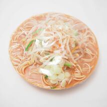 未使用 味噌ラーメン みそ 食品サンプル 皿盛り用 幅19 高さ最大6 実物大 展示 ディスプレイ HO167_画像1