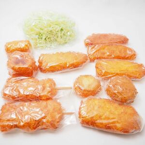 未使用 揚げ物 フライ エビ コロッケ アジ メンチカツ 他 食品サンプル 25点 セット 実物大 展示 ディスプレイ HO275