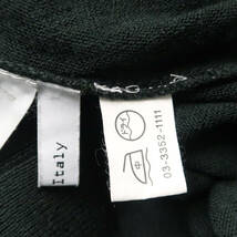 美品 BALENCIAGA バレンシアガ ニット 40 毛100％ 深緑 セーター Vネック レディース AO1635A57_画像7