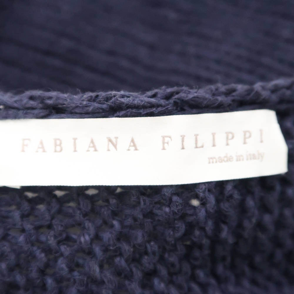 FABIANA FILIPPI ファビアナフィリッピ ジップアップニットカーディガン XS リネン コットン レディース AY5124A75 FABIANA FILIPPI ファビアナフィリッピ ジップアップニットカーディガン XS リネン コットン レディース AY5124A75