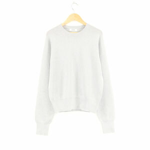 未使用 HAUNT ハウント Glitter Pullover グリッター プルオーバー 38 シルバー ラメ 長袖ニットセータートップス レディース AU2473W1