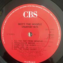 LP レコード MOTT THE HOOPLE／GREATEST HITS US盤 70s グラムロック_画像3