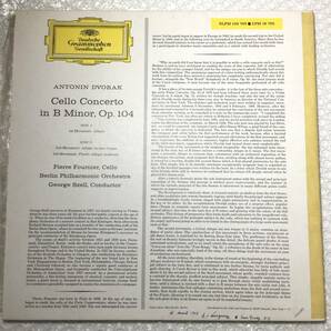 赤ステレオ レコード LP フルニエ PIERRE FOURNIER DVORAK CELLO CONCERTO ドヴォルザーク チェロ ドイツ グラムフォン マニア向けの画像3