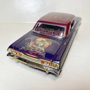 franklin mint 1963 chevrolet impala PURPLE DRAGON LOWRIDER 1/24 Franklin Mint '63 Chevy Impala Lowrider 