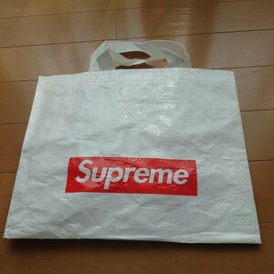 小　supreme ショッパー　 box logo ボックス トート エコバッグ ノベルティ TOTE 白