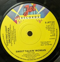 ☆ELECTRIC LIGHT ORCHESTRA/SWEET TALKIN' WOMAN1977'UK JET7INCH_画像2