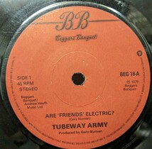 ☆TUBEWAY ARMY/ARE'FRIENDS' ELECTRIC? 1979UK BEGGARS BANQUET7INCH_画像2