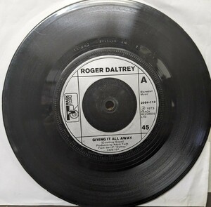 ☆ROGER DALTREY/GIVING IT ALL AWAY1973'UK TRACK 7INCH