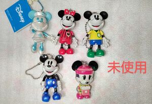 ミッキーマウス&ミニーマウス／ 首振りマスコット キーホルダー ディズニー