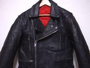 70s80s イギリス製 REAL LEATHER ライトニング型 UKライダース 36位/ビンテージ40s50s60sルイスレザー ハイウェイマン マスコット TTレザー