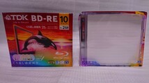 ほぼ未使用品【送料無料】TDK くり返し録画用ブルーレイディスク BD-RE 25GB 1-2倍速 5色カラーミックス 5mmスリムケース 10+8= 計18枚_画像1