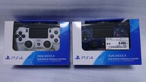 未使用品【送料無料】PS4 ワイヤレスコントローラーDUALSHOCK4 グレイシャーホワイト CUH-ZCT2J 、ミッドナイトブルーCUH-ZCT2J 2個セット_画像1