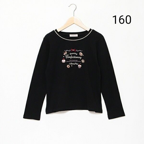 メゾピアノ スイーツモチーフ長袖Tシャツ