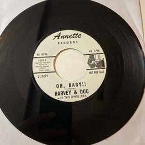 Harvey & Doc With The Dwellers - Oh, Baby!! / Uncle Kev☆US Re PROMO 7″（リプロ盤）☆Phil Spector & Doc Pomus/フィルスペクター