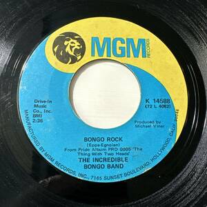 The Incredible Bongo Band - Bongo Rock / Bongolia ☆US ORIG 7″☆ブレイクビーツ☆ネタ☆HIP HOP/OLD SCHOOL☆EXOTIC SURF