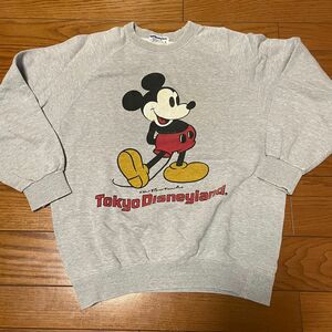 ミッキー　スウェット　トレーナー　Mサイズ　裏毛 90s ディズニー Disney 古着　ヴィテージ