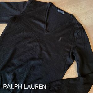 ラルフローレン RALPH LAUREN ニット セーター 黒 BLACK ポロラルフローレン