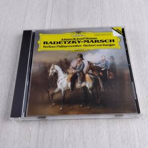 1MC12 CD Herbert von Karajan Berliner Philharmoniker Johann＆Josef Strauss RADETZKY-MARSCH