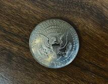 ★1個の価格★ アメリカ ケネディ大統領 50セントコイン コンチョ 【イーグル】_画像2